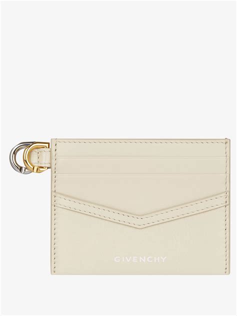 givenchy faux leather card holder|Voyou card holder in leather .